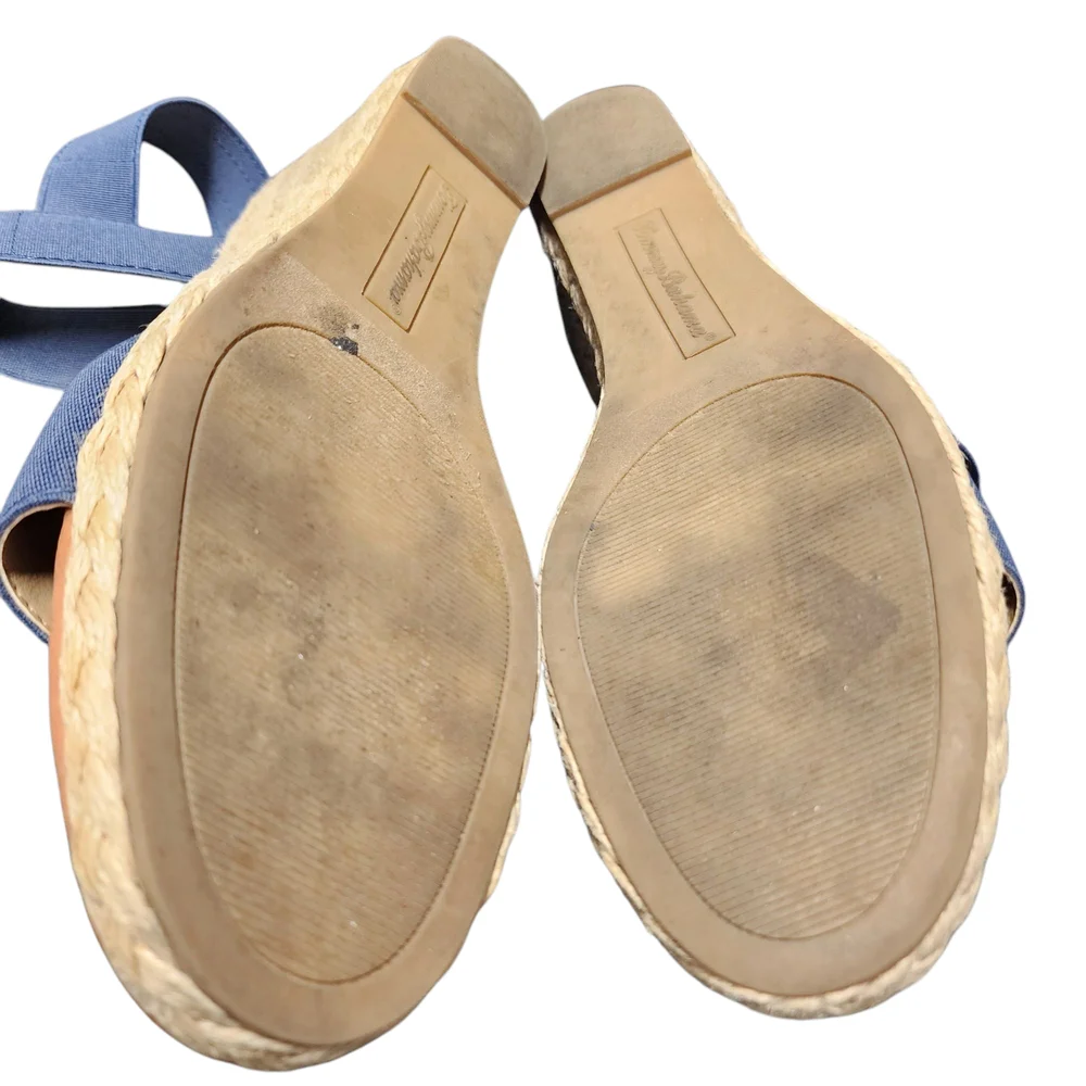 Tommy Bahama Blue Wedge Sandals Size 8.5‎